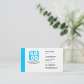 Rand (Logo) - Sky Blue Visitekaartje (Staand voorkant)