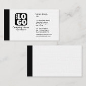 Rand (Logo) - zwart Visitekaartje (Voorkant / Achterkant)