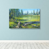 "Rand Marshes" Canvas Afdruk (Insitu (Houten vloer))