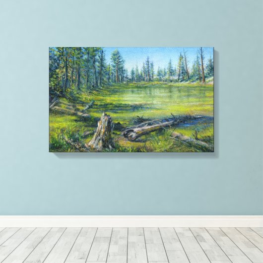 "Rand Marshes" Canvas Afdruk (Insitu (Houten vloer))