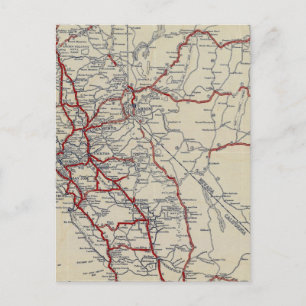 Rand McNally Junior Road Map California en Nevada Briefkaart