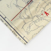 Rand McNally Officiële Auto Trails 1925 Fleece Deken (Hoek)