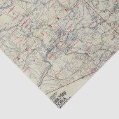 Rand McNally Officiële Auto Trails 1925 Tissuepapier (Detail)