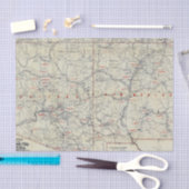 Rand McNally Officiële Auto Trails 1925 Tissuepapier (Craft)