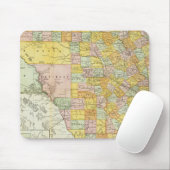 Rand McNally Railroad en County Map of Texas Muismat (Met muis)