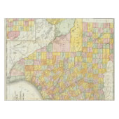 Rand McNally Railroad en County Map of Texas Tafelkleed (Voorkant (Horizontaal))