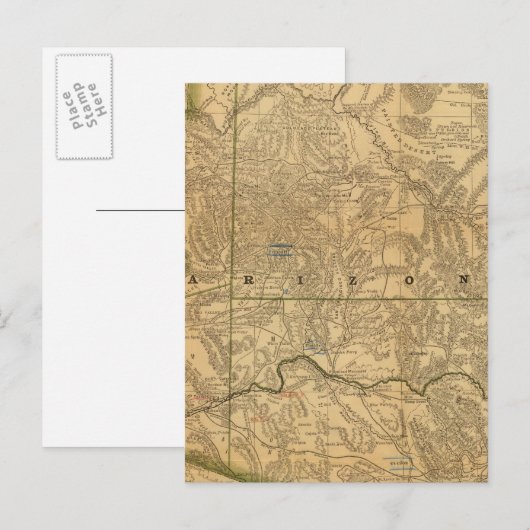 Rand McNally's Arizona Briefkaart (Voorkant / Achterkant)