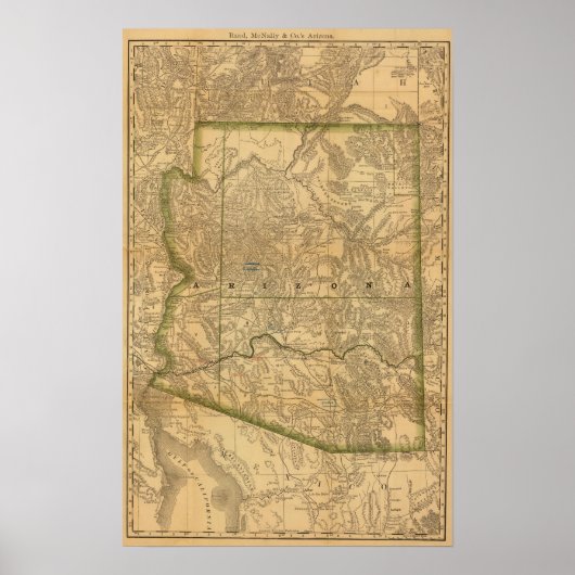 Rand McNally's Arizona Poster (Voorkant)