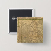 Rand McNally's Arizona Vierkante Button 5,1 Cm (Voorkant /achterkant)