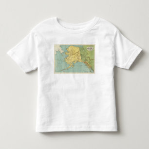 Rand McNally's kaart van Alaska Kinder Shirts