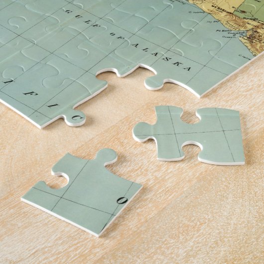 Rand McNally's kaart van Alaska Legpuzzel (Zijkant)