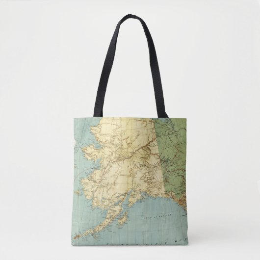 Rand McNally's kaart van Alaska Tote Bag (Voorkant)