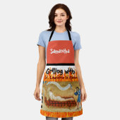 Rand met St. Lawrence All-Over Print Apron Schort (Gedragen)