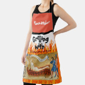 Rand met St. Lawrence All-Over Print Apron Schort (Insitu)