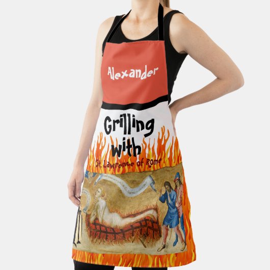 Rand met St. Lawrence All-Over Print Apron Schort (Insitu)