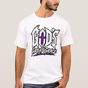 Rand met stijlvolle christelijke metalen stijl God T-shirt