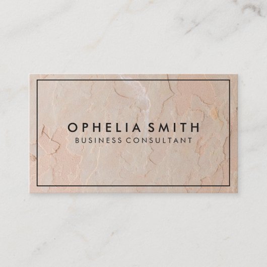 Rand Minimalist | Textuur Zakelijk Visitekaartje (Voorkant)