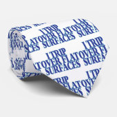 Rand over vlakke oppervlakken stropdas (Opgerold)