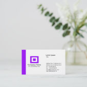 Rand - Paars Visitekaartje (Staand voorkant)