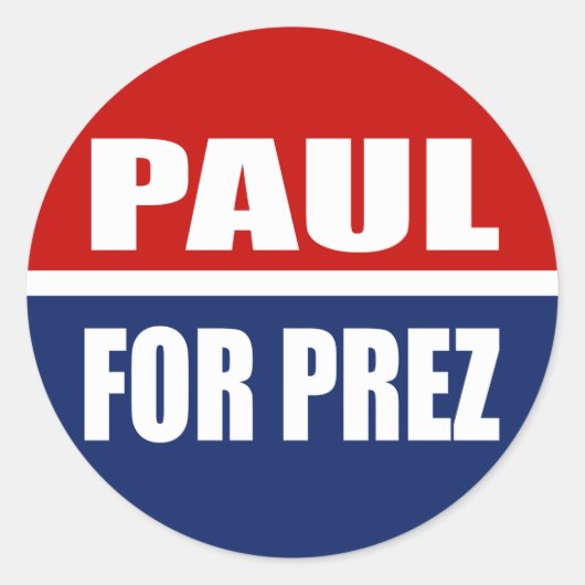 RAND PAUL 2012 RONDE STICKER (Voorkant)