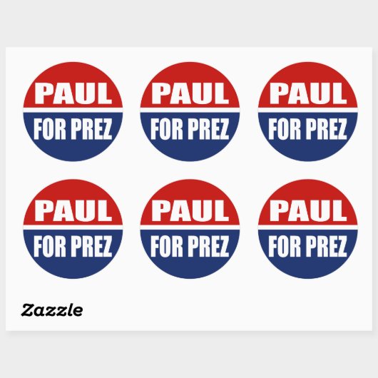 RAND PAUL 2012 RONDE STICKER (Vel)