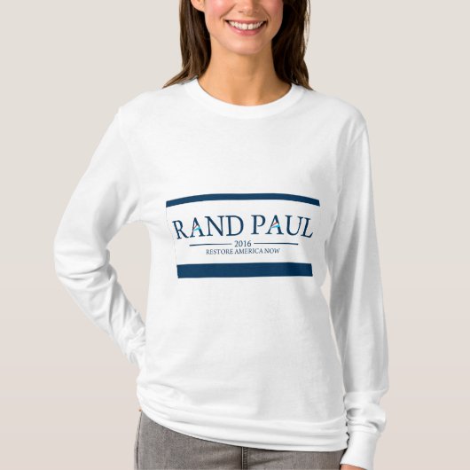 Rand Paul 2016 Restore America Now T-shirt (Voorkant)