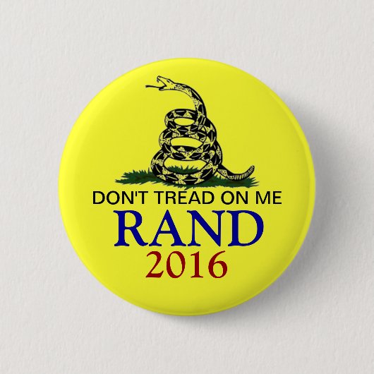 Rand Paul 2016 Ronde Button 5,7 Cm (Voorkant)