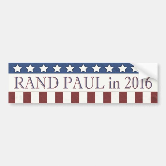 Rand Paul 2016 Stars and Stripes Bumpersticker (Voorkant)
