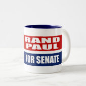 RAND PAUL FOR SENATE TWEEKLEURIGE KOFFIEMOK (Voorkant rechts)