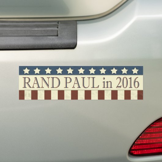 Rand Paul President 2016 Stars Stripes Bumpersticker (Op auto)