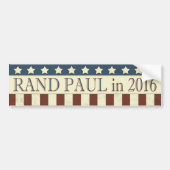 Rand Paul President 2016 Stars Stripes Bumpersticker (Voorkant)