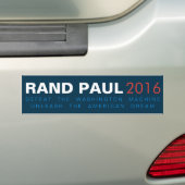 Rand Paul Unleash de Amerikaanse droom Bumpersticker (Op auto)