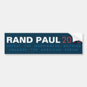 Rand Paul Unleash de Amerikaanse droom Bumpersticker (Voorkant)