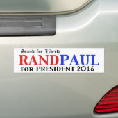 Rand Paul voor President 2016 bumpersticker (Op auto)