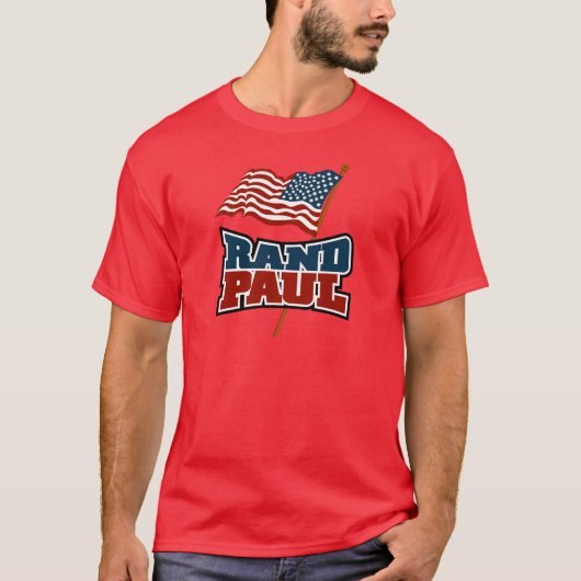 Rand Paul Waving American Flag T-shirt (Voorkant)