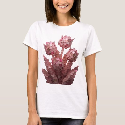 Rand Pink ABSTRACTE KUNST Modern Design T-shirt (Voorkant)