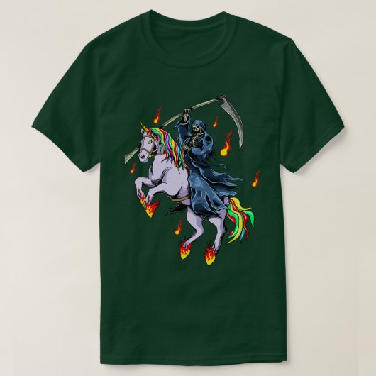 Rand Reaper met unicorn Fire T-shirt (Design voorkant)