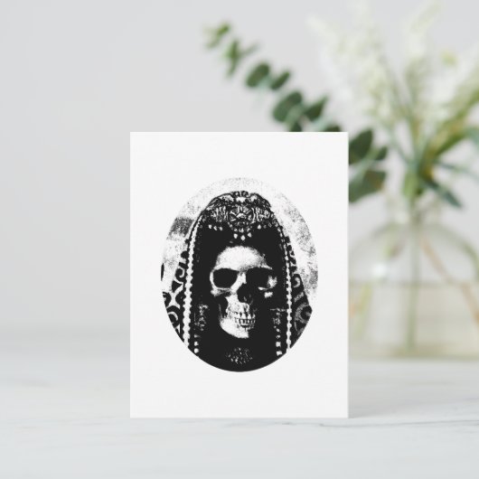 Rand Reaper Skull Design Briefkaart (Staand voorkant)