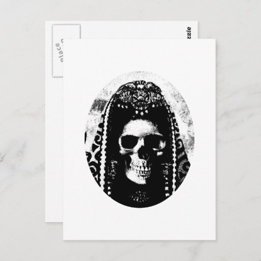 Rand Reaper Skull Design Briefkaart (Voorkant / Achterkant)