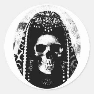 Rand Reaper Skull Design Ronde Sticker