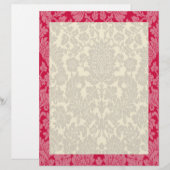 Rand Rode Damask (Voorkant / Achterkant)