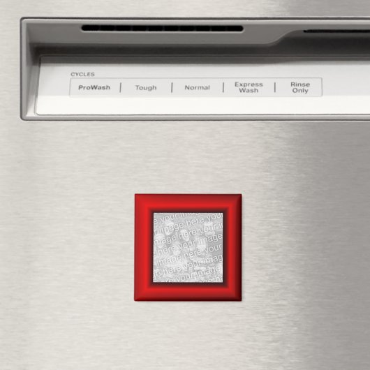 Rand Rode Mock Lijst Magneet (Insitu (Vaatwasser))