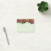 Rand Roze en Oranje wilde bloemen Post-it® Notes (Kantoor)