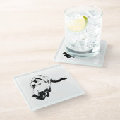 Rand rust, warme tafel glazen onderzetter (Schuin)