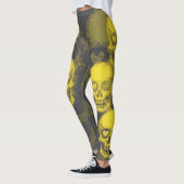 Rand schedel | Geel & Grijs Leggings (Links)