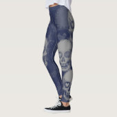 Rand schedel | Grijs & Donkerblauw Leggings (Links)