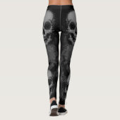 Rand schedel | Grijs & Zwart Leggings (Achterkant)