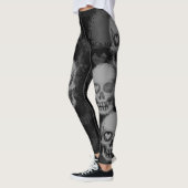 Rand schedel | Grijs & Zwart Leggings (Links)