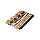 Rand Streep Bloem Diamant Boho Bloemen Patroon Badmat (Gekanteld)