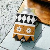 Rand Streep Bloem Diamant Boho Bloemen Patroon Blikjeskoeler